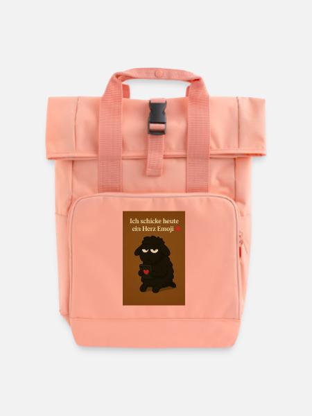 Muffel Schaf Tiktok - Rolltop Rucksack mit zwei Griffen - Chintzrosa