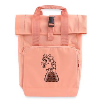 Skelettspringer - Rolltop Rucksack mit zwei Griffen - Chintzrosa - Vorne