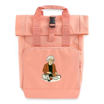Mamie Karin - Sac à dos Roll Top à deux anses - rose liberty - Devant