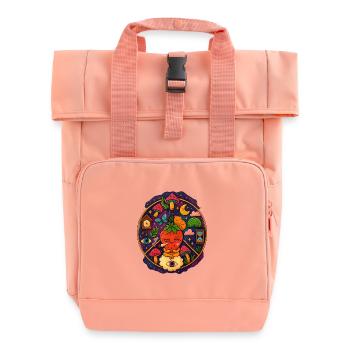 Strawberry Haze - Rolltop Rucksack mit zwei Griffen - Chintzrosa - Vorne