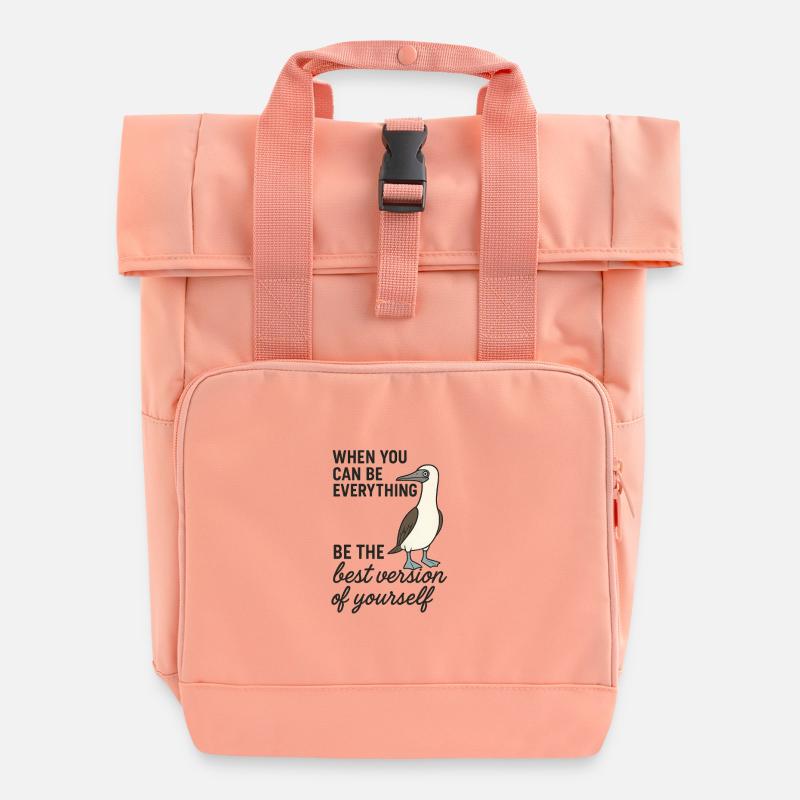 Fous à pieds bleus - Meilleure version - Sac à dos Roll Top à deux anses - rose liberty