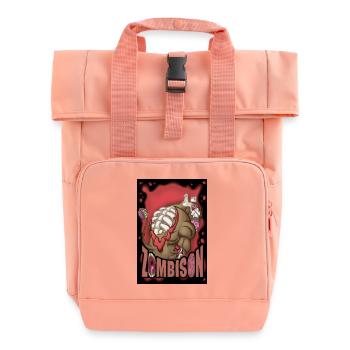 Zombison 2 Poster - Roll Top Backpack with Two Handles - chintz rose - Front