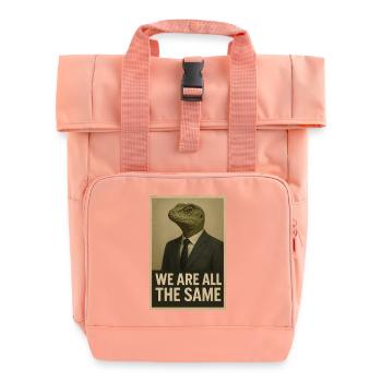 Wir sind alle gleich - Rolltop Rucksack mit zwei Griffen - Chintzrosa - Vorne