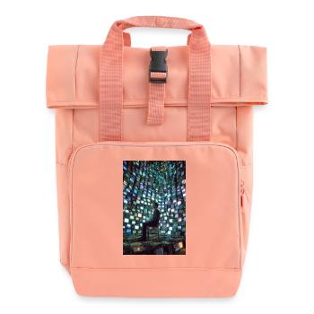 Neon-Echokammer - Rolltop Rucksack mit zwei Griffen - Chintzrosa - Vorne