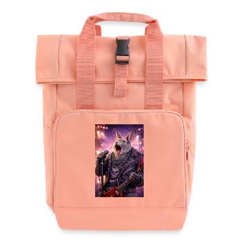 RockyZoo36 - Roll Top Backpack with Two Handles - chintz rose - Front