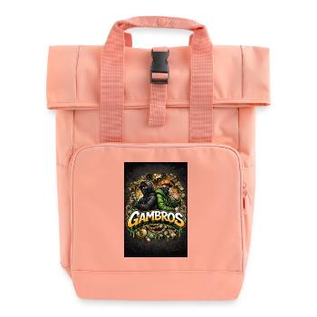 Gambros Stadtplanung. - Rolltop Rucksack mit zwei Griffen - Chintzrosa - Vorne