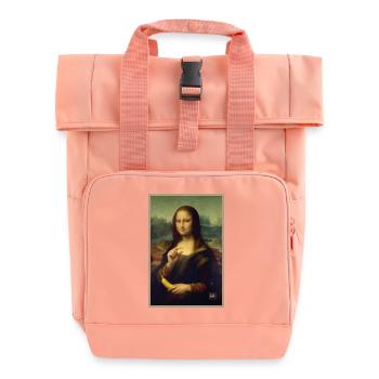 Mona Lisa Bananenschuppe - Rolltop Rucksack mit zwei Griffen - Chintzrosa - Vorne