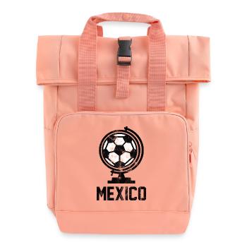 Mexico Football - Roll Top Backpack with Two Handles - chintz rose - Front