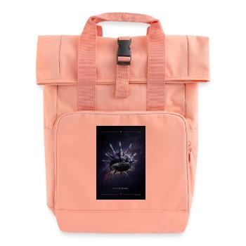 Kosmischer Kronennebelring - Rolltop Rucksack mit zwei Griffen - Chintzrosa - Vorne
