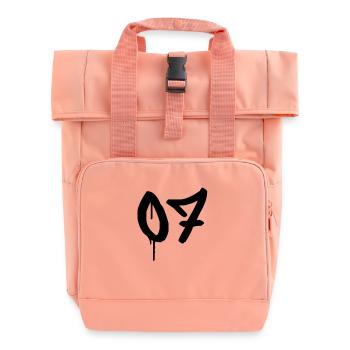 Tag : 07 - Sac à dos Roll Top à deux anses - rose liberty - Devant
