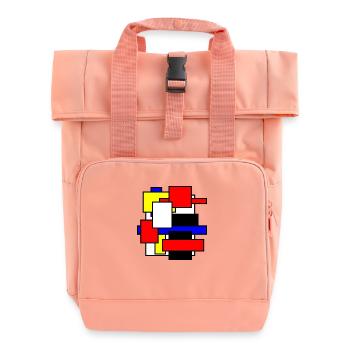 Mondrian Inpiration 2eme edition - Sac à dos Roll Top à deux anses - rose liberty - Devant