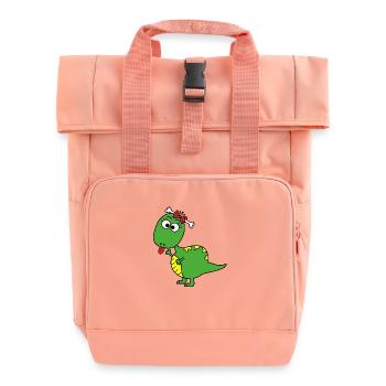 Dino - Rolltop Rucksack mit zwei Griffen - Chintzrosa - Vorne