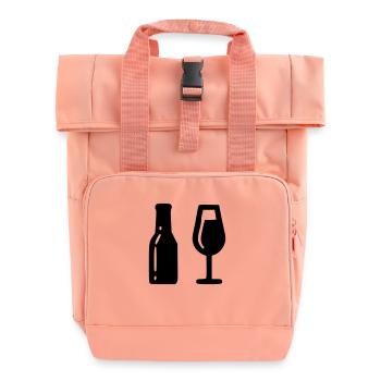 Alcool - Sac à dos Roll Top à deux anses - rose liberty - Devant