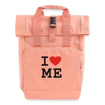 I love me - Rolltop Rucksack mit zwei Griffen - Chintzrosa - Vorne