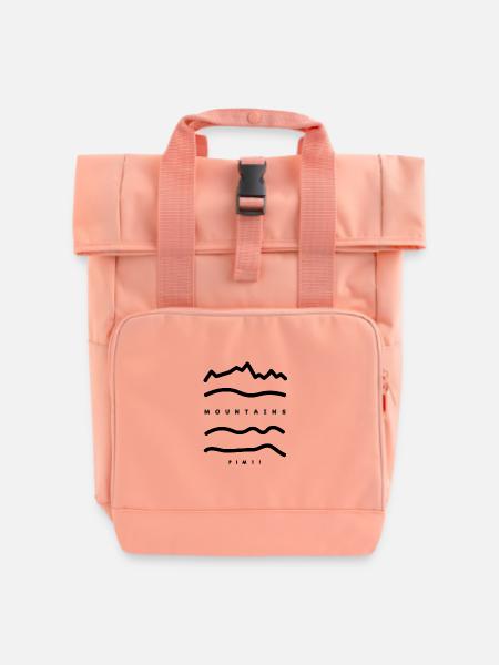 Mountains - Rolltop Rucksack mit zwei Griffen - Chintzrosa