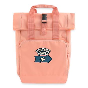 Flèche stylisée & éclair - Sac à dos Roll Top à deux anses - rose liberty - Devant