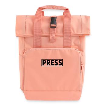 Press - Sac à dos Roll Top à deux anses - rose liberty - Devant