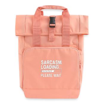 Sarkasmus  - Rolltop Rucksack mit zwei Griffen - Chintzrosa - Vorne