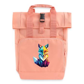 Fuchs - Rolltop Rucksack mit zwei Griffen - Chintzrosa - Vorne