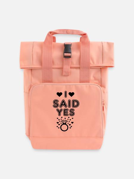 Engaged - Rolltop Rucksack mit zwei Griffen - Chintzrosa