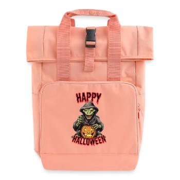 Sorcière d’Halloween effrayante avec citrouille - Sac à dos Roll Top à deux anses - rose liberty - Devant