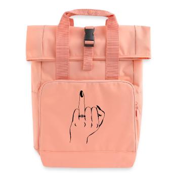 Put a ring on it - Rolltop Rucksack mit zwei Griffen - Chintzrosa - Vorne