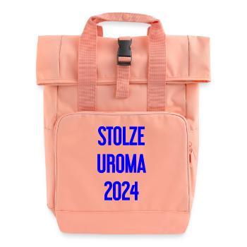 Stolze Uroma 2024 - Rolltop Rucksack mit zwei Griffen - Chintzrosa - Vorne
