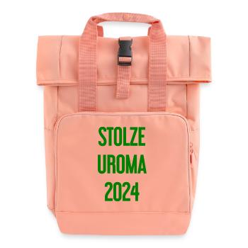 Fière arrière-grand-mère 2024 - Sac à dos Roll Top à deux anses - rose liberty - Devant