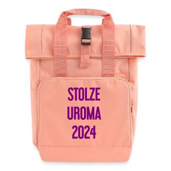 Fière arrière-grand-mère 2024 - Sac à dos Roll Top à deux anses - rose liberty - Devant