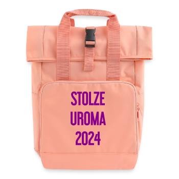 Stolze Uroma 2024 - Rolltop Rucksack mit zwei Griffen - Chintzrosa - Vorne