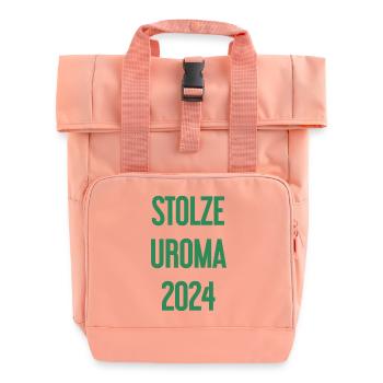 Fière arrière-grand-mère 2024 - Sac à dos Roll Top à deux anses - rose liberty - Devant
