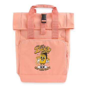 Bierdose Zeichentrick: Nicht Bierdose - Rolltop Rucksack mit zwei Griffen - Chintzrosa - Vorne