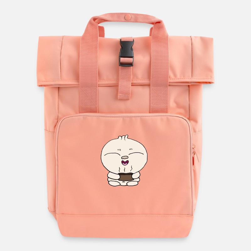 Knödel - Rolltop Rucksack mit zwei Griffen - Chintzrosa