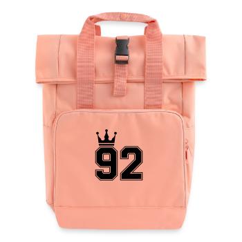 92 Crowns - Roll Top Backpack with Two Handles - chintz rose - Front