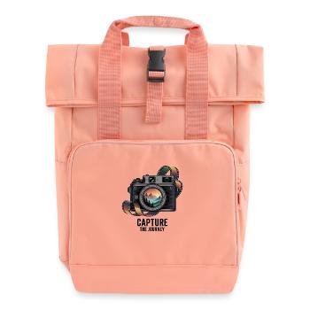 Capturez le voyage - Sac à dos Roll Top à deux anses - rose liberty - Devant