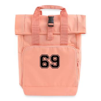 69 - Rolltop Rucksack mit zwei Griffen - Chintzrosa - Vorne