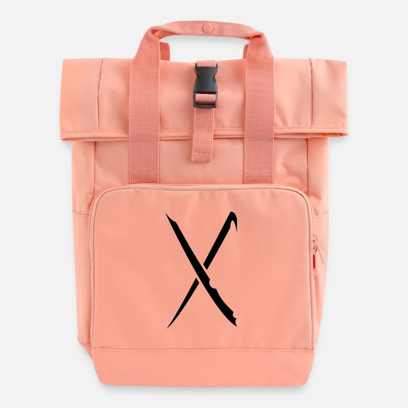 gebo - Roll Top Backpack with Two Handles - chintz rose