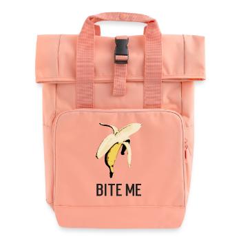 bite me banane - Rolltop Rucksack mit zwei Griffen - Chintzrosa - Vorne