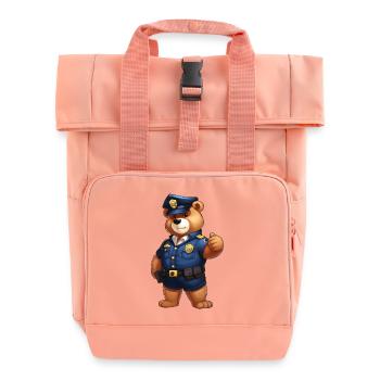 Police de l’ours - Sac à dos Roll Top à deux anses - rose liberty - Devant