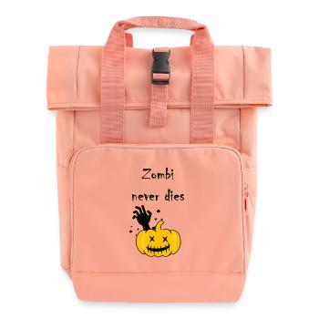Zombi stirbt nie - Rolltop Rucksack mit zwei Griffen - Chintzrosa - Vorne