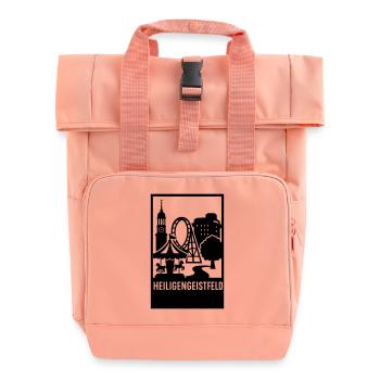 Heiligengeistfeld Hamburg - Rolltop Rucksack mit zwei Griffen - Chintzrosa - Vorne