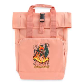 Curupira Kreatur Mythologische Kreaturen - Rolltop Rucksack mit zwei Griffen - Chintzrosa - Vorne