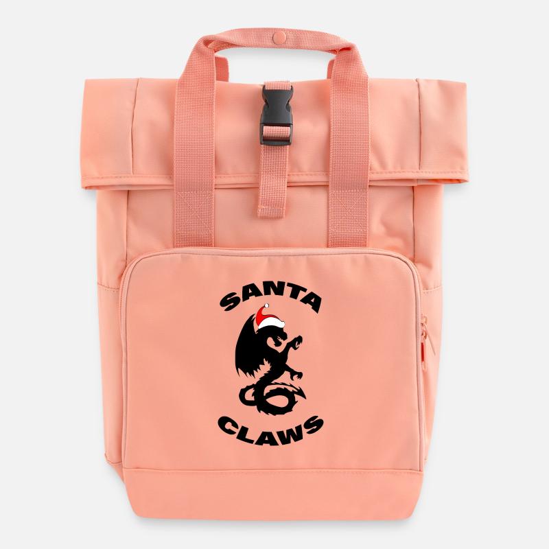 SANTA CLAWS - Rolltop Rucksack mit zwei Griffen - Chintzrosa