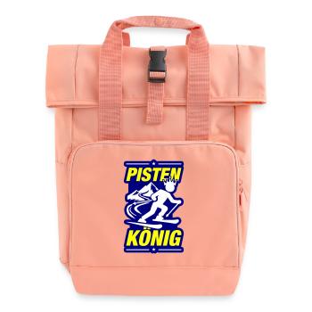 Slopes König Ski - Roll Top Backpack with Two Handles - chintz rose - Front