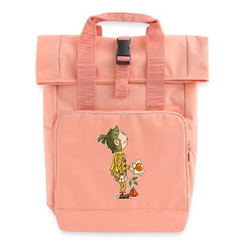 Quinn - der glückliche Liebesbrief / - Rolltop Rucksack mit zwei Griffen - Chintzrosa - Vorne