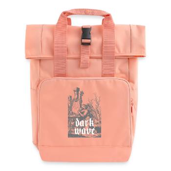 Dark Wave Friedhofs-Rabe - Rolltop Rucksack mit zwei Griffen - Chintzrosa - Vorne
