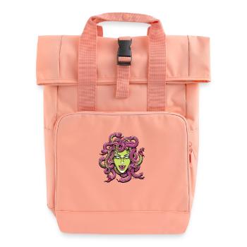 Medusa (P) by Yobeeno.com - Roll Top Backpack with Two Handles - chintz rose - Front