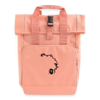 Saalekaskade Oberland Thüringen Rennsteig - Rolltop Rucksack mit zwei Griffen - Chintzrosa - Vorne