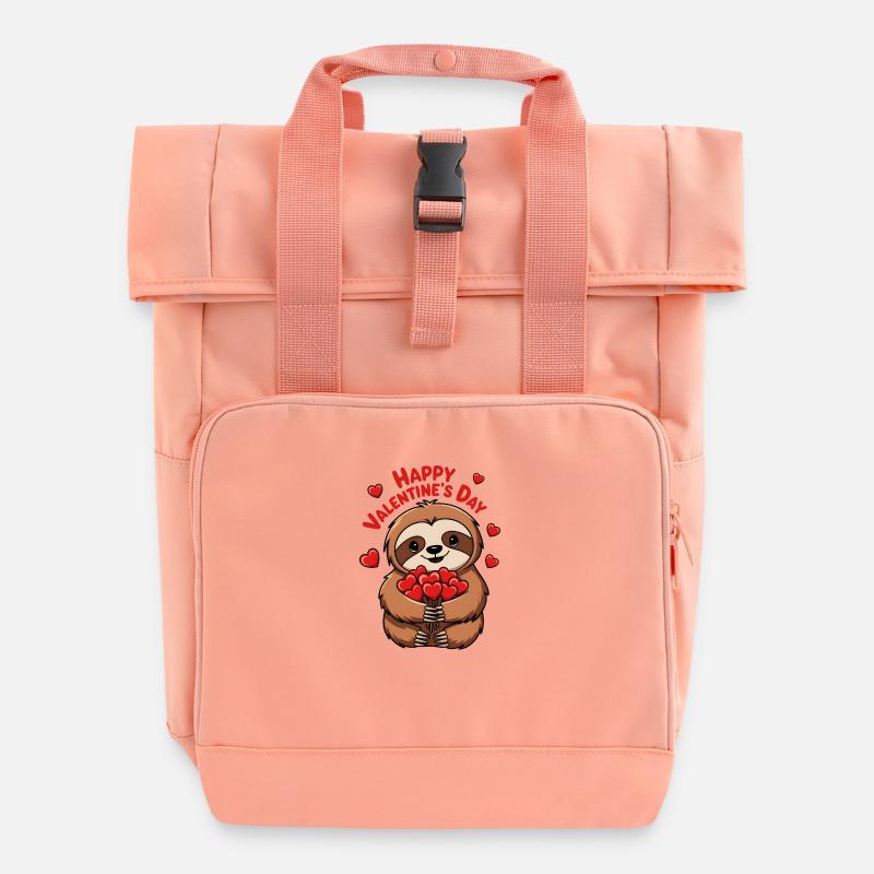 HAPPY VALENTIN - Sac à dos Roll Top à deux anses - rose liberty