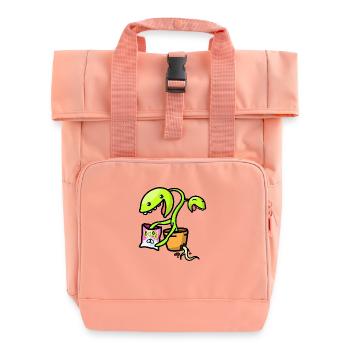 Plante carnivore kawaii avec collation - Sac à dos Roll Top à deux anses - rose liberty - Devant